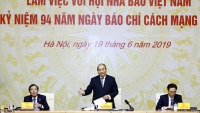 Thủ tướng Nguyễn Xuân Phúc làm việc với Hội Nhà báo Việt Nam