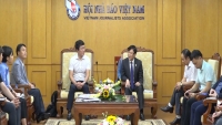 Hội Nhà báo Việt Nam tiếp đoàn phóng viên Hàn Quốc