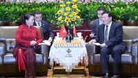 Chủ tịch Quốc hội tiếp Bí thư Tỉnh ủy tỉnh Giang Tô, Trung Quốc
