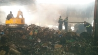Tiền Giang: Cháy nhà máy giấy, thiệt hại nhiều tỷ đồng