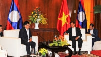 Phó Bí thư Thường trực Thành ủy Đà Nẵng Võ Công Trí tiếp kiến Thủ tướng Lào