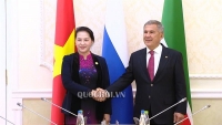 Chủ tịch Quốc hội Nguyễn Thị Kim Ngân hội kiến Tổng thống Tatarstan