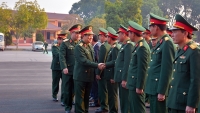 Đại tướng Ngô Xuân Lịch thăm và làm việc tại Bộ tư lệnh Quân khu I