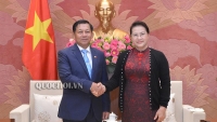 Chủ tịch Quốc hội Nguyễn Thị Kim Ngân tiếp Tổng Tư lệnh các Lực lượng vũ trang Myanmar