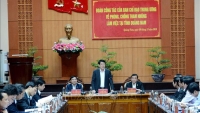 Đại tướng Lương Cường cùng đoàn công tác kiểm tra công tác phòng, chống tham nhũng tại tỉnh Quảng Nam