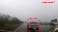 Video giao thông: Tài xế suýt gây họa vì lùi ô tô trên cao tốc Hà Nội - Thái Nguyên