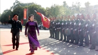 Chủ tịch Quốc hội thăm, chúc Tết cán bộ, chiến sĩ Bộ Chỉ huy quân sự tỉnh Đắk Lắk