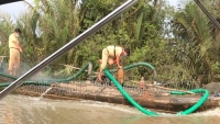 Phát hiện liên tiếp 2 vụ bơm hút cát trái phép trên sông Đồng Nai
