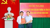 Đồng chí Bùi Ngọc Quang được bổ nhiệm Tổng Biên tập Báo Ninh Bình