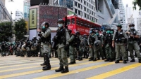 An ninh thắt chặt khi Hong Kong tranh luận về dự luật quốc ca Trung Quốc