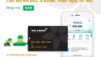 Liên kết thẻ ghi nợ BAC A BANK, nhận ngay ưu đãi từ Grab