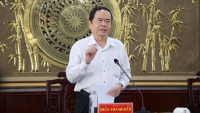 Chủ tịch Ủy ban Trung ương MTTQ Việt Nam Trần Thanh Mẫn làm việc tại tỉnh Bạc Liêu