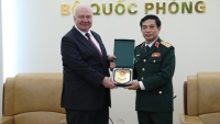 Thượng tướng Phan Văn Giang tiếp Đại sứ đặc mệnh toàn quyền các nước Lào, Campuchia, LB Nga