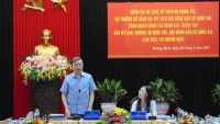Đại tướng Tô Lâm kiểm tra, giám sát công tác chuẩn bị bầu cử tại Quảng Ngãi