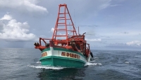 Phát hiện, bắt giữ tàu cá vận chuyển hơn 70.000 lít dầu DO trái phép trên biển