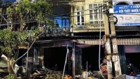 Quảng Ninh: Nhà 4 tầng bốc cháy dữ dội, 1 người phụ nữ tử vong