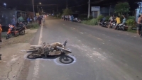 Đồng Nai: Xe mô tô bay lộn nhiều vòng sau cú tông kinh hoàng