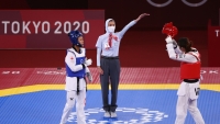 Vận động viên Kim Tuyền vào tứ kết môn taekwondo tại Olympic Tokyo