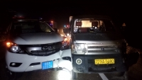 Bình Thuận: Bắt giữ đối tượng trộm ô tô đâm thẳng vào xe CSGT, 