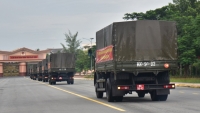 Quân khu 9 vận chuyển 50 tấn nông sản, thực phẩm tặng TP. HCM
