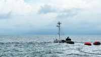 Tàu chở 10.000 tấn clinker bị đâm chìm trên biển ở Vũng Tàu