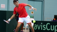 Tuyển quần vợt Việt Nam giành chiến thắng trận thứ 2 tại Davis Cup