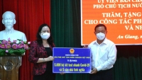 Phó Chủ tịch nước thăm động viên, trao quà hỗ trợ công tác phòng, chống dịch bệnh COVID-19 tại An Giang