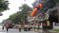 Hà Nội: Cháy lớn tại Khu công nghiệp Sài Đồng B