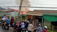 Tiền Giang: Cháy cửa hàng kinh doanh gỗ, hàng tỷ đồng thành tro