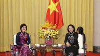 Phó Chủ tịch nước Đặng Thị Ngọc Thịnh tiếp Nhóm Phụ nữ Cộng đồng ASEAN