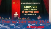 Thời sự 24H ngày 29/4: Bộ Nội vụ đề nghị Quảng Trị kiện toàn chức vụ Chủ tịch UBND tỉnh