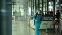 Hà Nội: Phun khử trùng toàn bộ nhà chờ, bến xe buýt nhanh BRT phòng lây lan dịch bệnh Covid-19