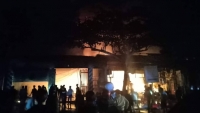 Cháy lớn trong đêm thiêu rụi 3 nhà dân ở Hà Tĩnh