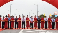 Thủ tướng cắt băng thông xe cầu Cửa Hội bắc qua sông Lam nối Nghệ An và Hà Tĩnh