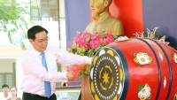 Phó Thủ tướng Vương Đình Huệ dự ngày hội đến trường tại huyện Hưng Hà, Thái Bình