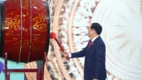 Phó Thủ tướng Vương Đình Huệ khai xuân tại Kho bạc Nhà nước Việt Nam