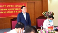 Bí thư Thành ủy Hà Nội Vương Đình Huệ: Tuyệt đối không được lơ là, chủ quan trong phòng, chống dịch COVID-19