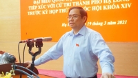 Trưởng Ban Tổ chức Trung ương Phạm Minh Chính tiếp xúc cử tri tại Quảng Ninh