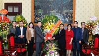 Lãnh đạo Thành ủy Hà Nội chúc mừng Báo Nhân Dân nhân kỷ niệm 70 năm Ngày ra số đầu tiên