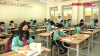 Hà Nội: Học sinh trở lại trường sau thời gian nghỉ phòng dịch Covid-19