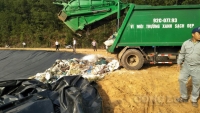 Quảng Nam: Người dân đồng ý mở đường cho xe vào bãi rác ở xã Tam xuân II - huyện Núi Thành