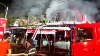 Quảng Nam: Cháy chợ Thanh Quýt lúc nửa đêm, 96 ki ốt bị thiêu rụi