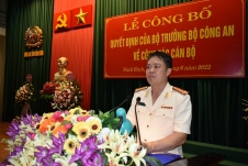 Thượng tá Tống Như Sơn được bổ nhiệm giữ chức Phó Giám đốc Công an tỉnh Ninh Bình