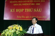 Ông Lê Thanh Hải được bầu làm Chủ tịch UBND huyện Hoằng Hóa