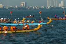 36 đội tham gia Giải Bơi chải thuyền rồng Hà Nội mở rộng 2022