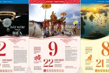 Bộ lịch 'Đất nước nhìn từ biển' quảng bá biển đảo Việt Nam