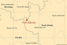 Động đất 4 độ richter ở Tuyên Quang, nhiều nơi rung lắc