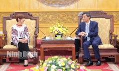 Chủ tịch Đại hội đồng UNESCO thăm và làm việc tai Ninh Bình