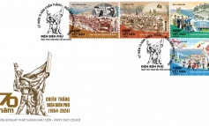 Phát hành bộ tem về Điện Biên Phủ từ quá khứ hào hùng đến đổi mới và phát triển
