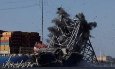 Mỹ cho nổ cây cầu sập Baltimore để dọn dẹp đống đổ nát